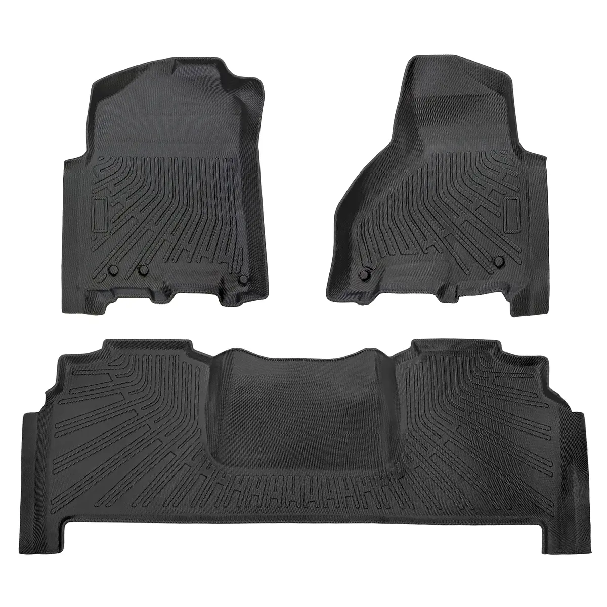 Seguler All-Weather Tpe Floor Mats For 2010-2018 Dodge Ram 2500 3500 Mega Cab 1