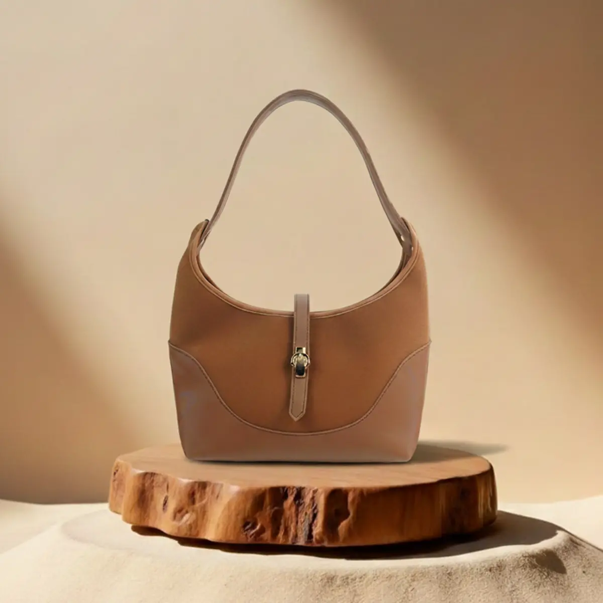 Lunara Hobo Bag Brown 1
