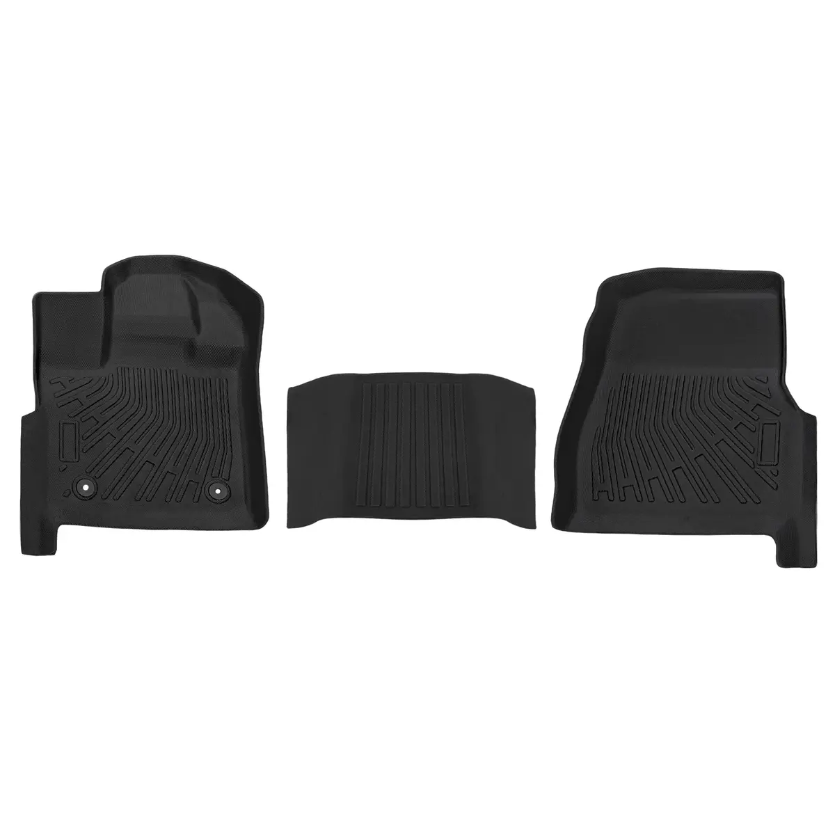 Seguler All-Weather Tpe Floor Mats For 2015-2025 Ford F150 Regular Cab Bucket Seat 1