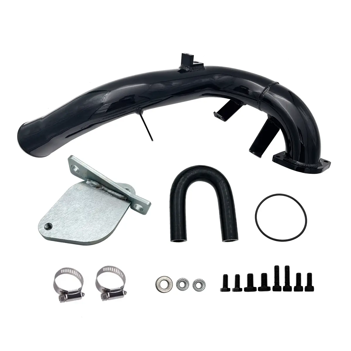 For 2007-2010 6.6L Duramax Lmm Egr Delete Kit High Flow Intake Elbow Pipe Tube 1