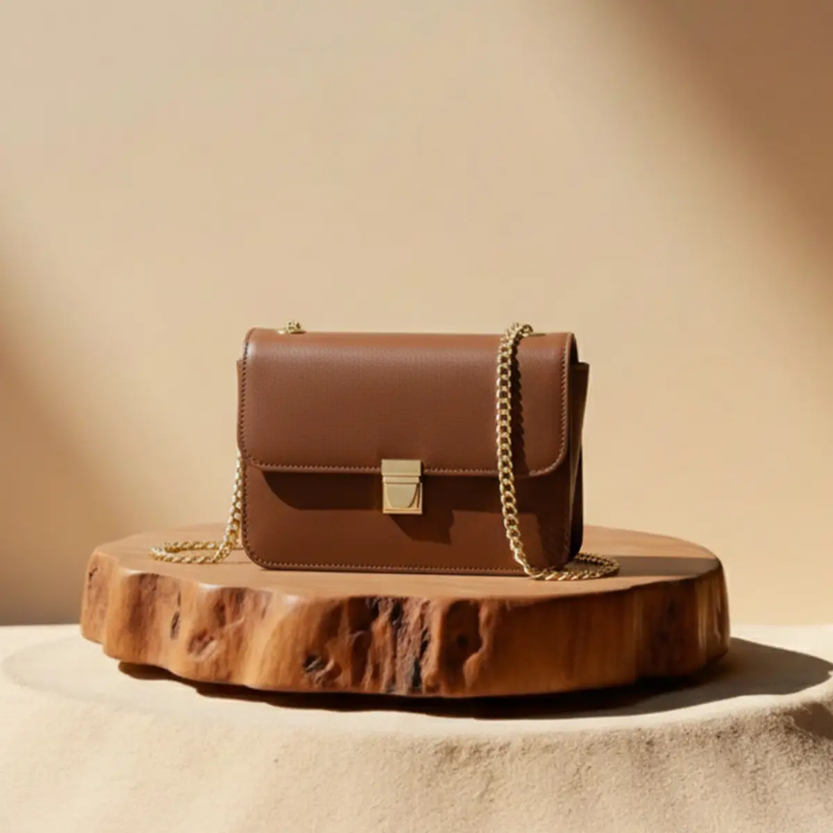 Aurelia Chain Bag Brown 1