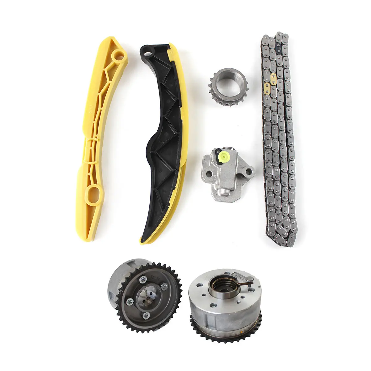 Daysyore Timing Chain Kit & Pair Vvt Gear 243212B620 For 2012-2018 Kia Rio Soul Forte Forte5 Optima 1.6L Turbo 16V 1