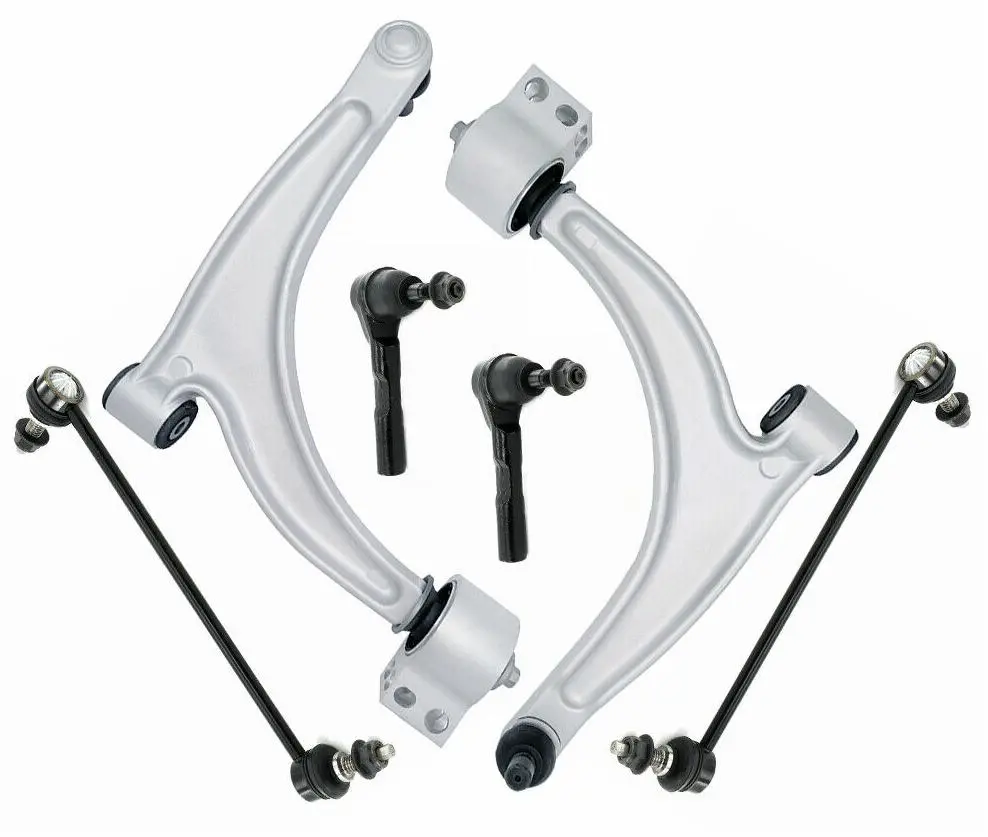 Seguler Chevy Malibu Pontiac G6 6Pcs Front Lower Control Arms+Tie Rod Ends+Sway Bars 1