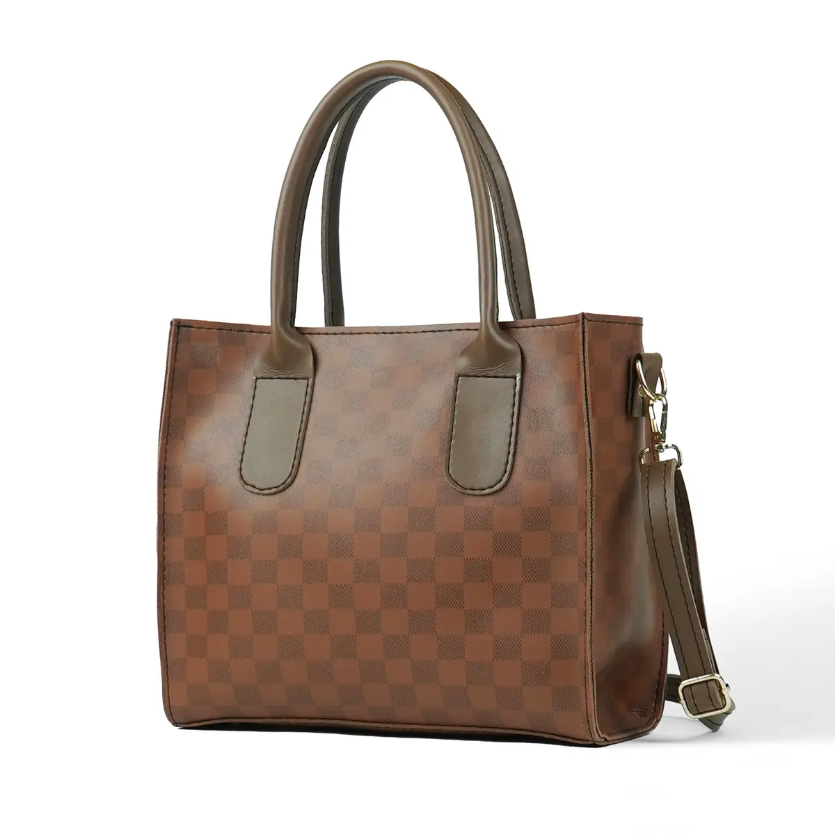 Catchy Bag Brown (Checkered) 1