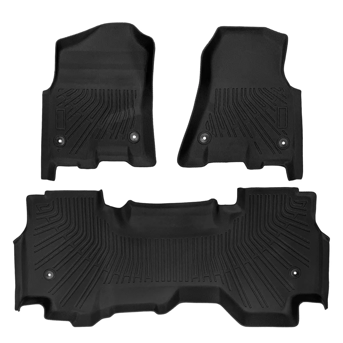 Seguler All-Weather Tpe Floor Mats For 2019-2024 Dodge Ram 1500 Quad Cab 1