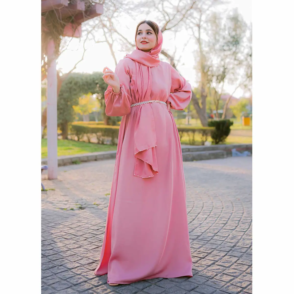 Pink Abaya (005) 1