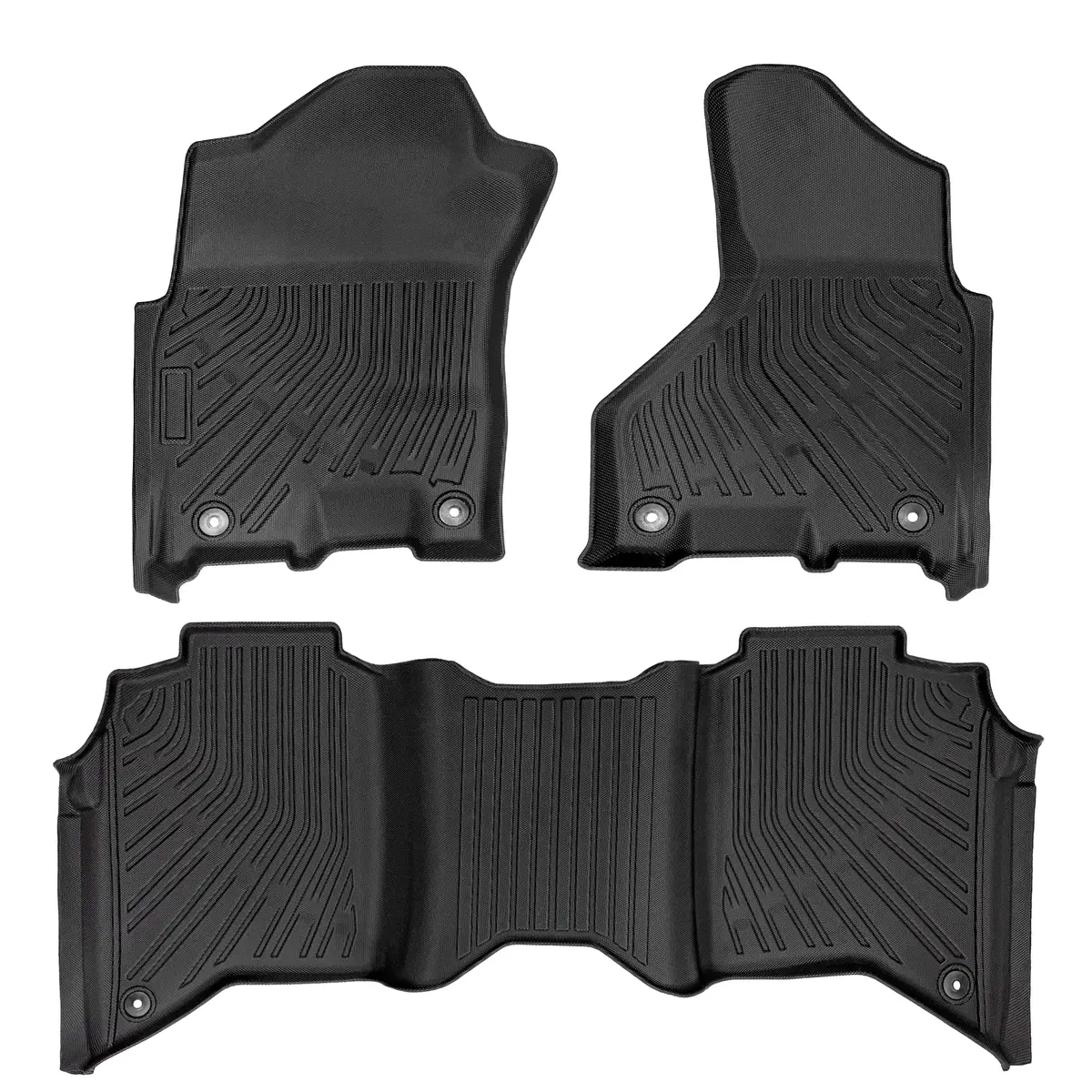 Seguler All-Weather Floor Mats For 2019-2025 Dodge Ram 2500 3500 Crew Cab 1