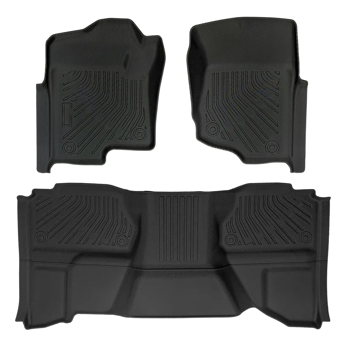 Seguler All-Weather Tpe Floor Mats 2007-2013 Silverado Sierra 1500 2500 Extend Cab 1