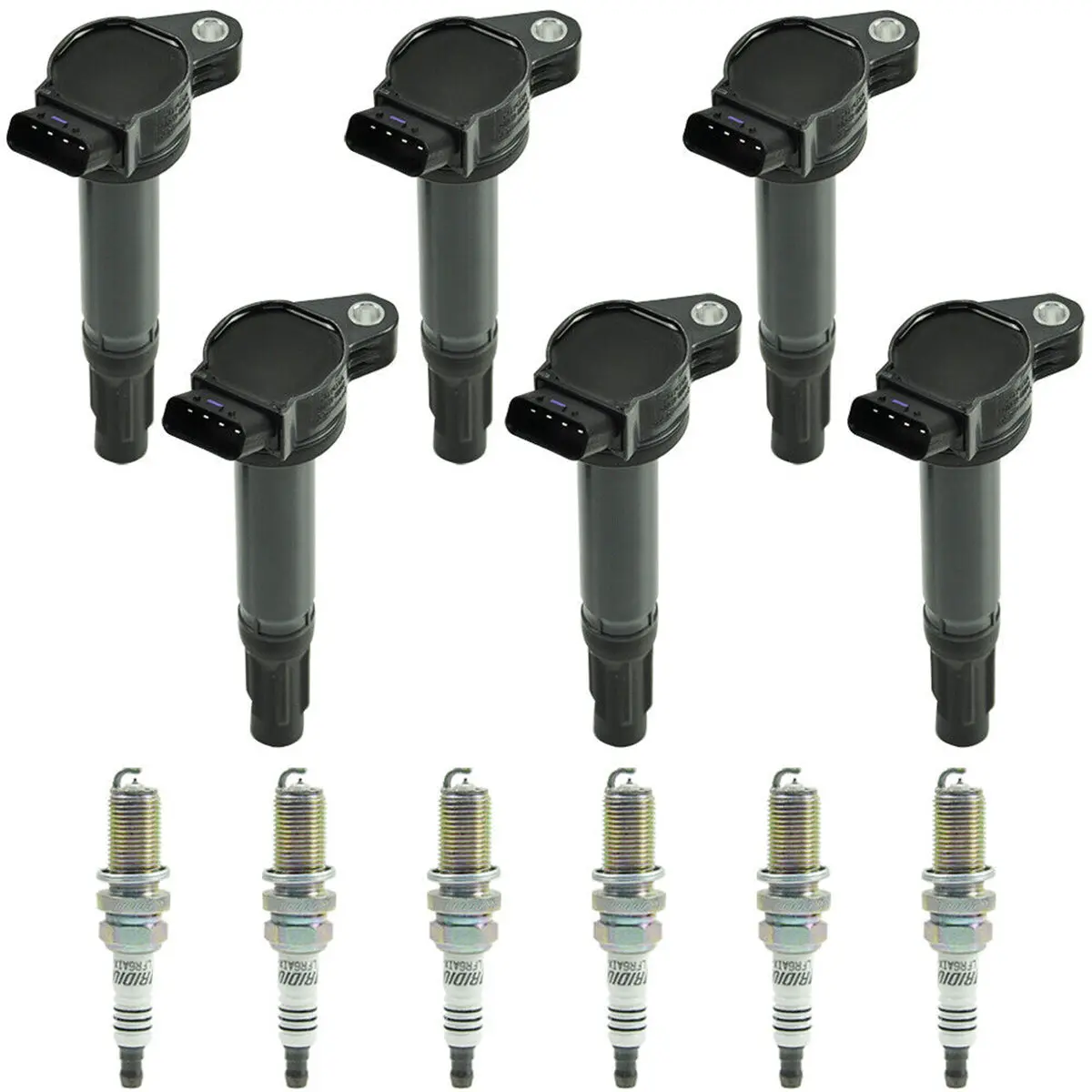 Daysyore 6Pcs Ignition Coils +6Pcs Iridium Spark Plugs For 2005-2018 Camry Highlander Avalon Rav4 Sienna Venza Rx350 Rx450h 3.5L Uf487 1