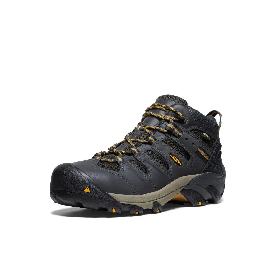 Men's Lansing Mid Waterproof (Steel Toe) | Raven/Tawny Olive 3
