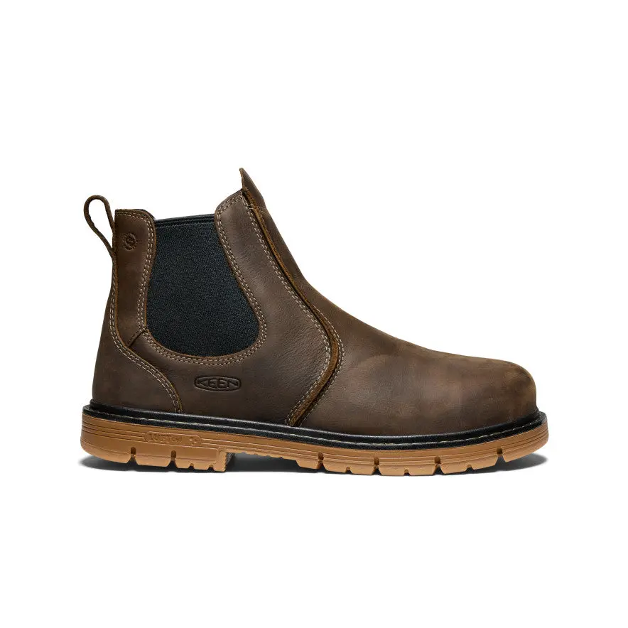 Men's San Jose Chelsea 90° Heel Boot (Aluminum Toe)  |  Cascade Brown/Gum 1