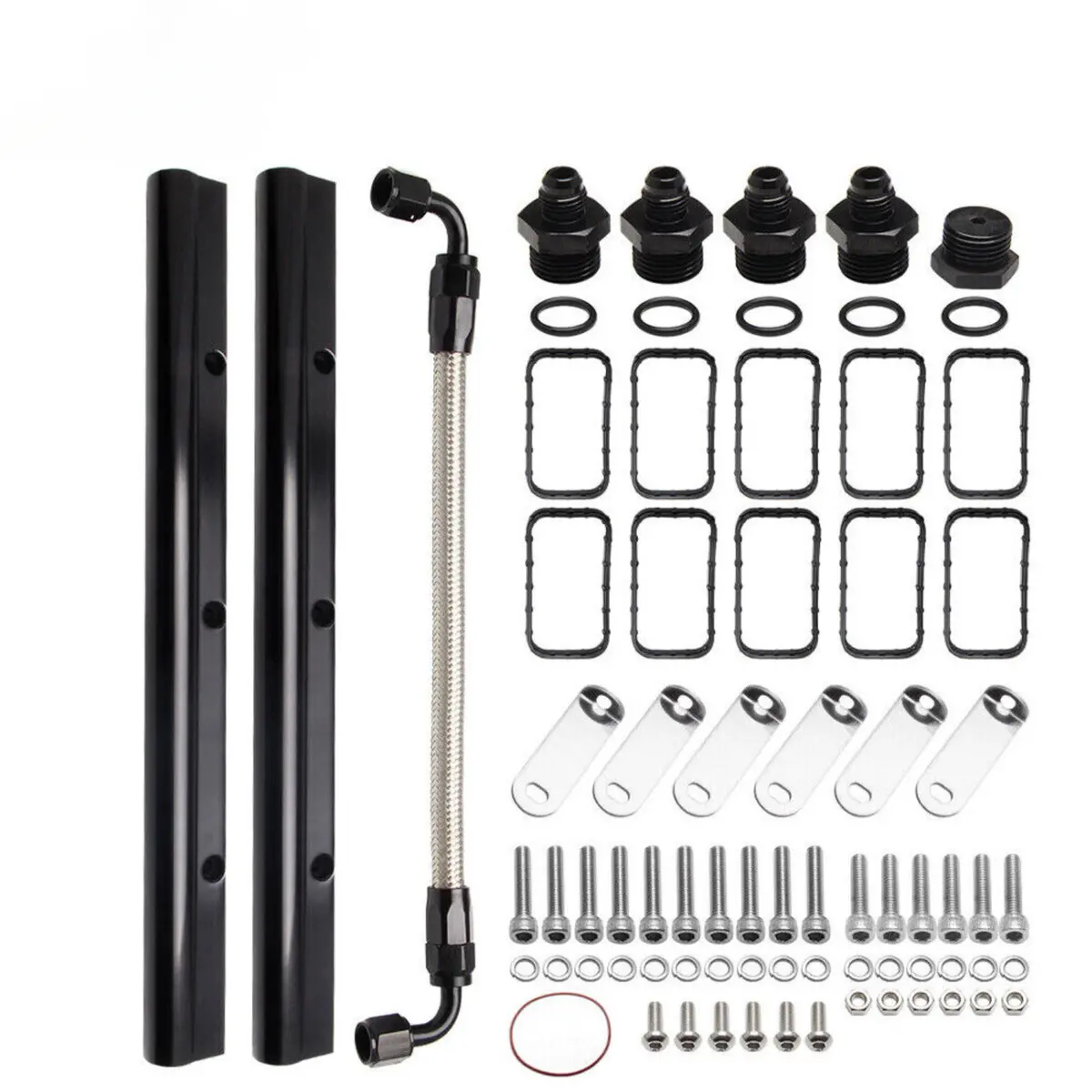 Billet Fuel Rail Kit For 4.2L 5.3L 5.7L 6.0L Ls Ls1 Ls2 Ls3 Ls6 Intake Manifold +Hardware 1