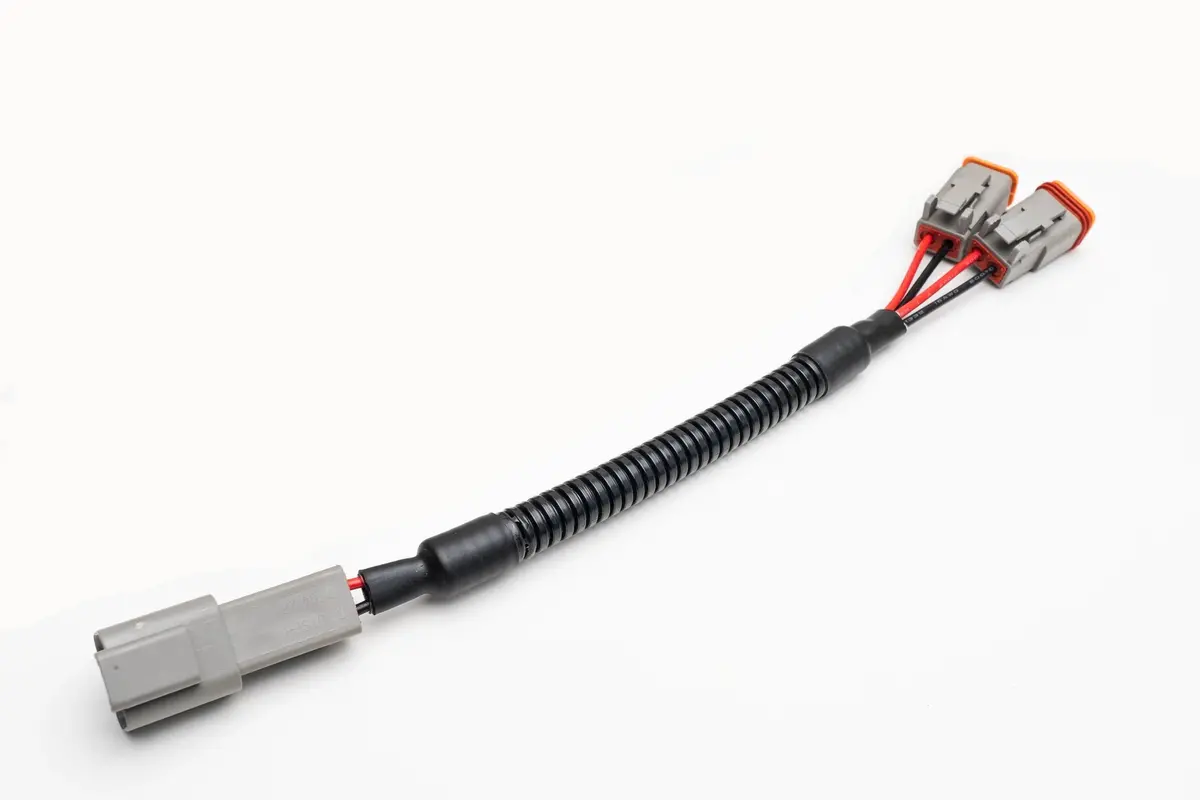 2 Pole Dt Connector Harness Splitter (Works With 2021- 2022 Raptor Oem Fog Connector Adapters & Others) (Sold In Singles) 1