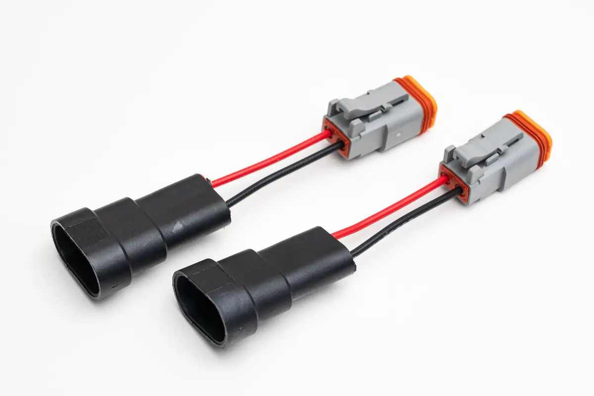 2 Pole Dt Connector Adapters To H10 Factory Fog Connectors (Pair) (F-150 & Others) 1