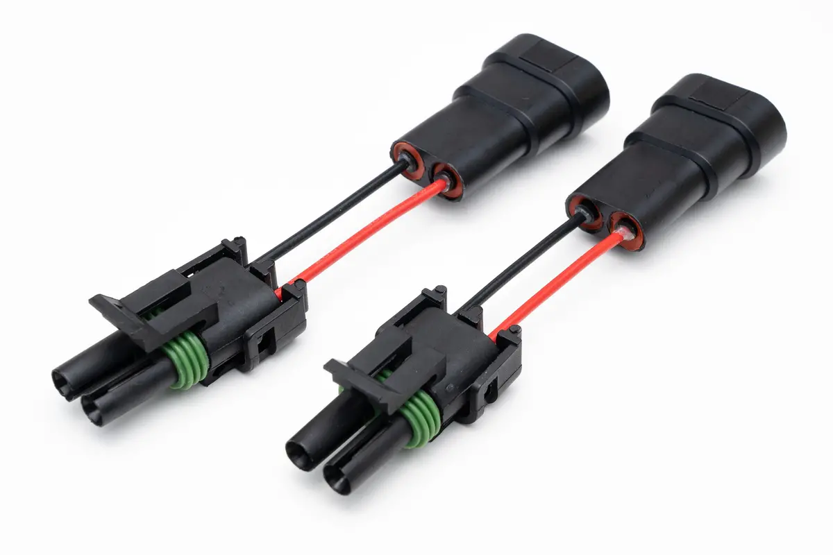 2 Pole Wp Connector Adapters To H10 Factory Fog Connector (Pair) (F-150 & Others) 1