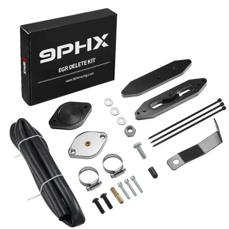 2011-2023 Powerstroke 6.7L Egr Delete Kit W/Coolant Bypass Black For Ford F250 F350 F450 F550 1
