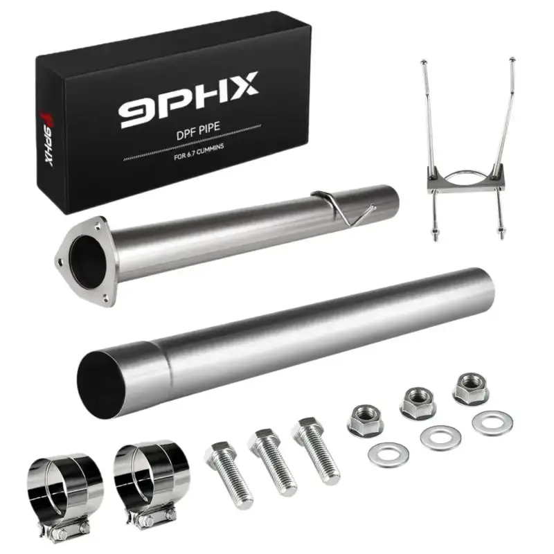 2013-2018 Cummins 6.7L Dpf & Cat Delete Turbo Pipe 4/5 Inch For Dodge Ram 1