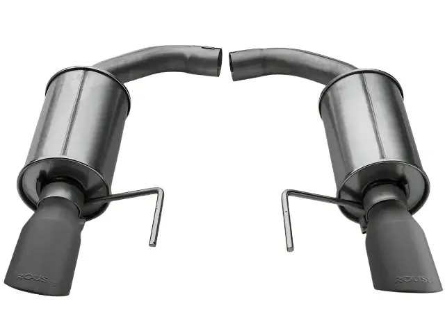 2015-2025 Roush Mustang V6 & Ecoboost Black-Tip Axle-Back Exhaust 1