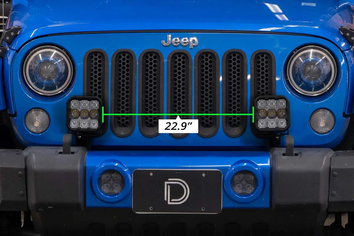Ss5 Bumper Led Pod Light Kit For 2007-2018 Jeep Jk Wrangler 4