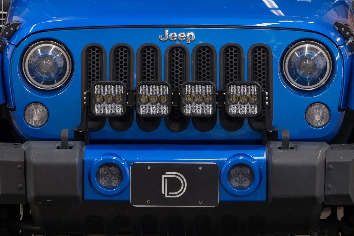 Ss5 Grille Crosslink Lightbar Kit For 2007-2018 Jeep Jk Wrangler 2