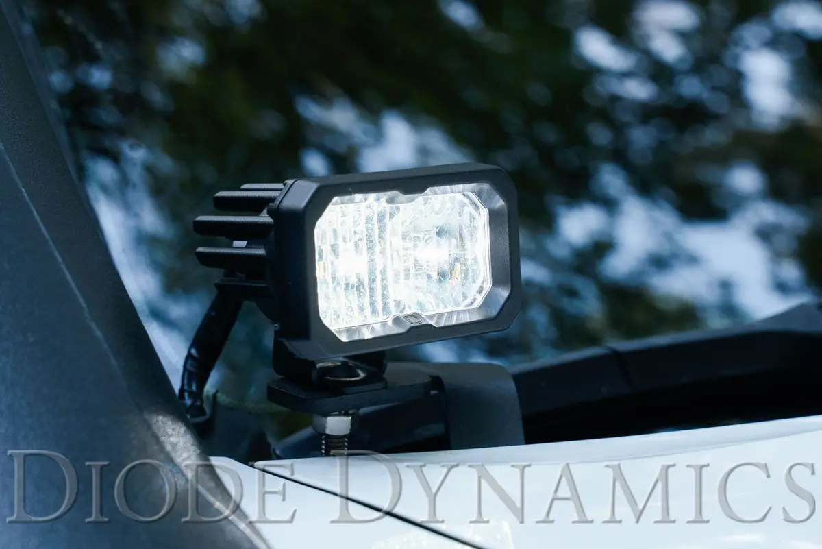 Diode Dynamics Ssc2 Stage Series 2" Sport White Standard Led Pod (Pair) (Backlit) 6