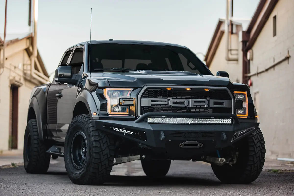 Addictive Desert Designs | Heritage | 2017-2020 Ford Raptor Honeybadger Winch Front Bumper - F117382860103 1