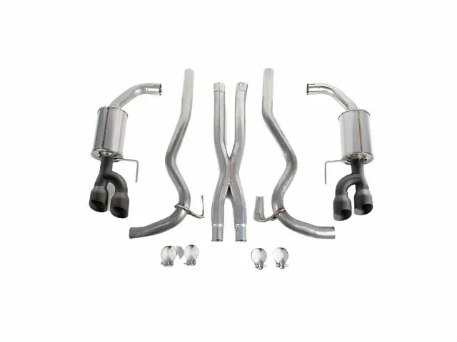 2018-2025 Roush Mustang Gt Black-Tip Cat-Back Exhaust 2