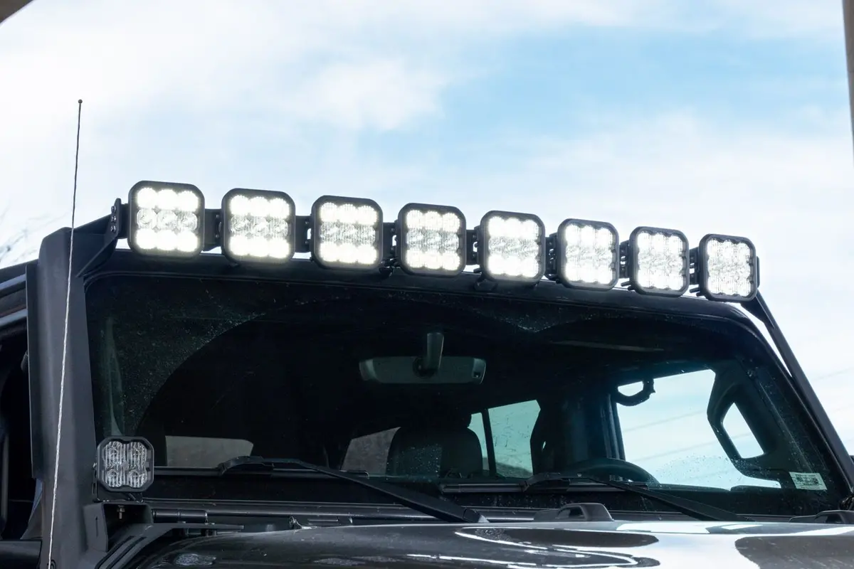 Ss5 Windshield Crosslink Lightbar Kit For 2018-2023 Jeep Jl Wrangler 2