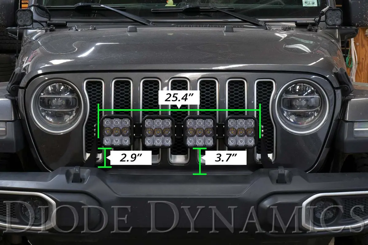 Ss5 Grille Crosslink Lightbar Kit For 2020-2023 Jeep Gladiator 5