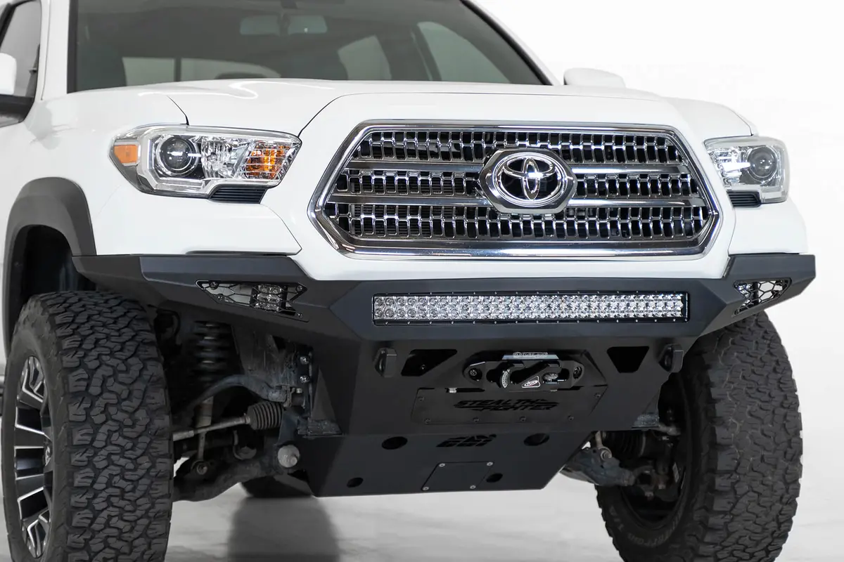 Addictive Desert Designs 2016-2023 Toyota Tacoma Stealth Fighter Winch Front Bumper - F681202200103 1