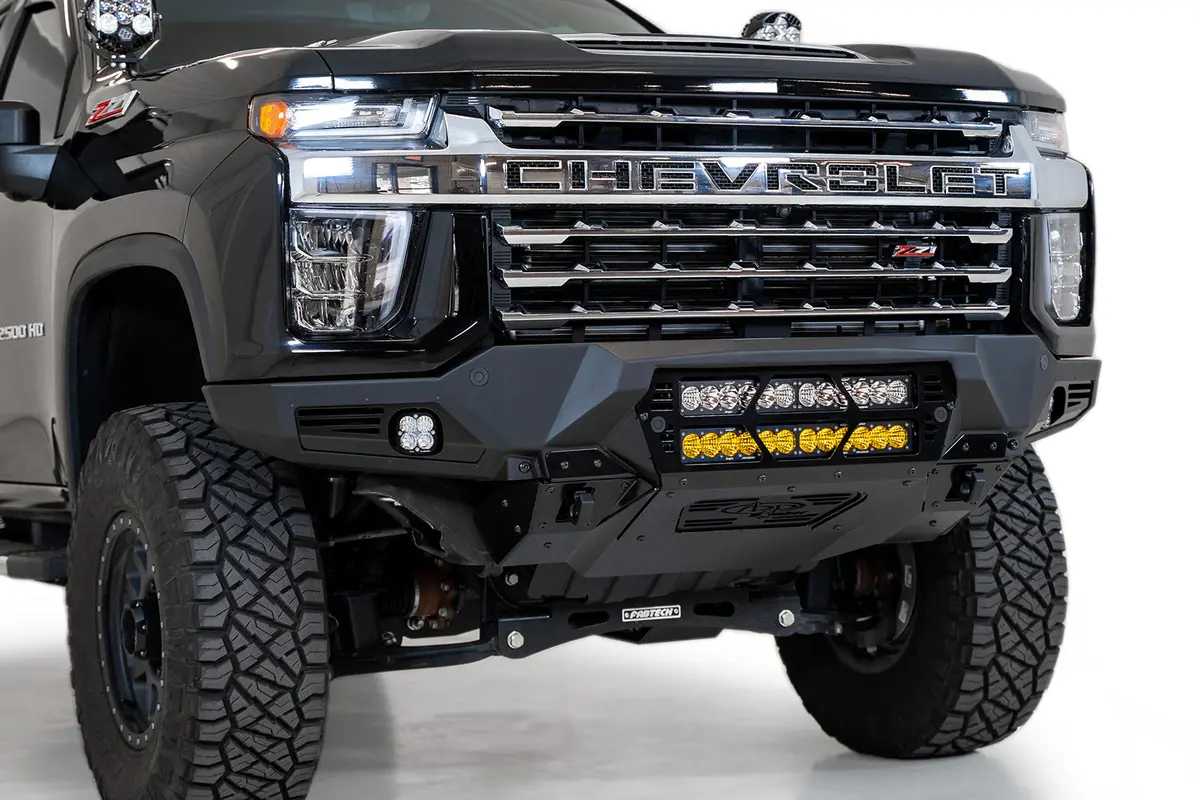 Addictive Desert Designs 2020 - 2023 Chevy 2500/3500 Bomber Front Bumper (Fits 20 Inch Light Bars) F270012140103 1