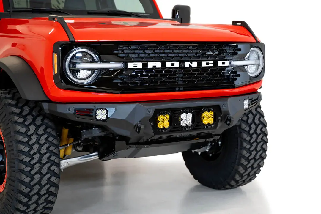 Addictive Desert Designs (Add) - 2021-2023 Ford Bronco Bomber Front Bumper (Baja Designs) - F230194120103 1