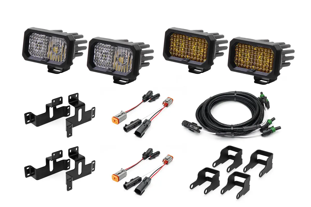 Spv Parts 2021-2026 Ford F-150 & Bronco Raptor Oem Fog Light Upgrade Kit With Brackets And Diode Dynamics Ssc2 Lights 25