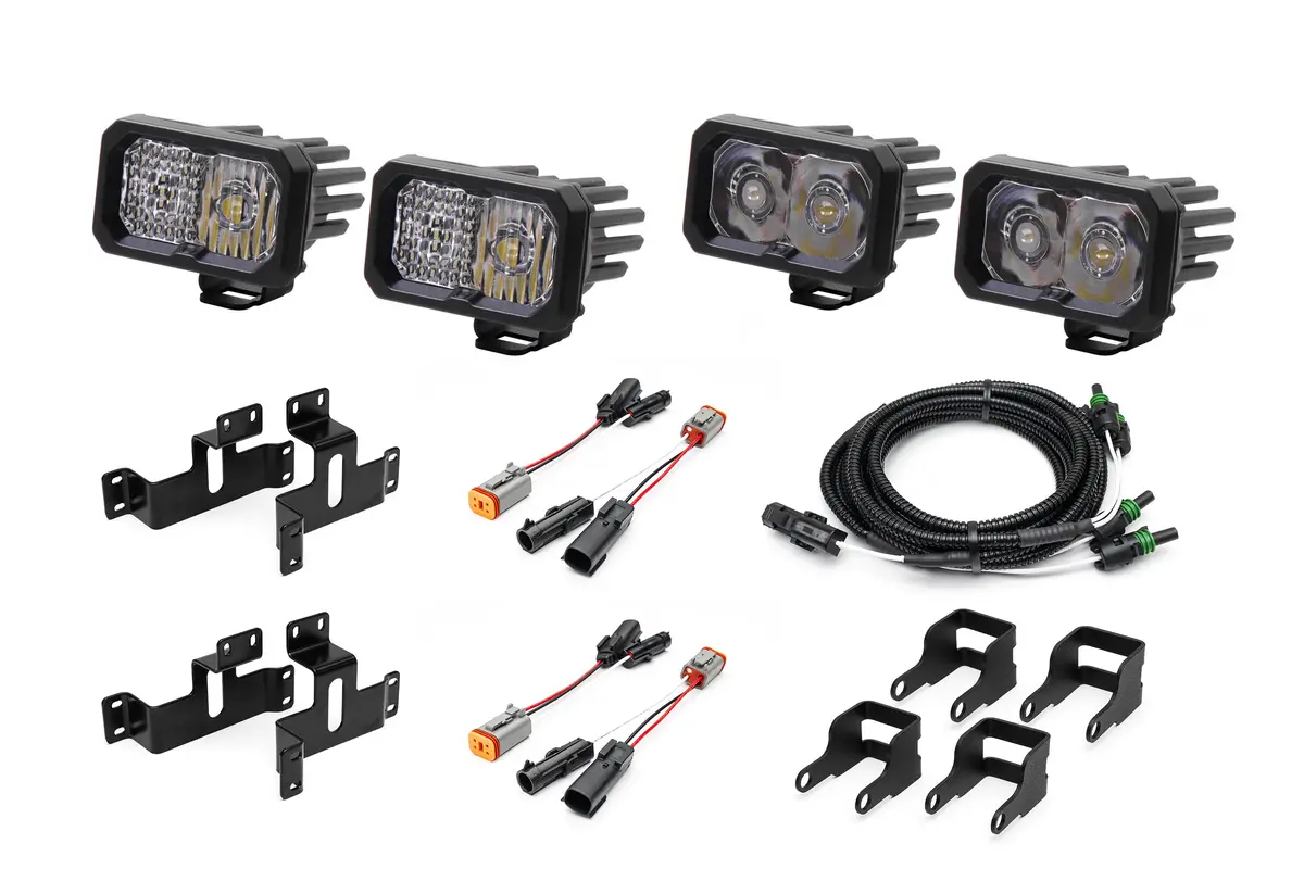 Spv Parts 2021-2026 Ford F-150 & Bronco Raptor Oem Fog Light Upgrade Kit With Brackets And Diode Dynamics Ssc2 Lights 30