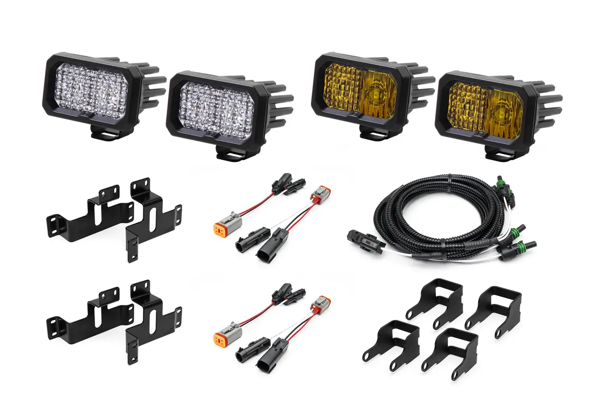Spv Parts 2021-2026 Ford F-150 & Bronco Raptor Oem Fog Light Upgrade Kit With Brackets And Diode Dynamics Ssc2 Lights 31