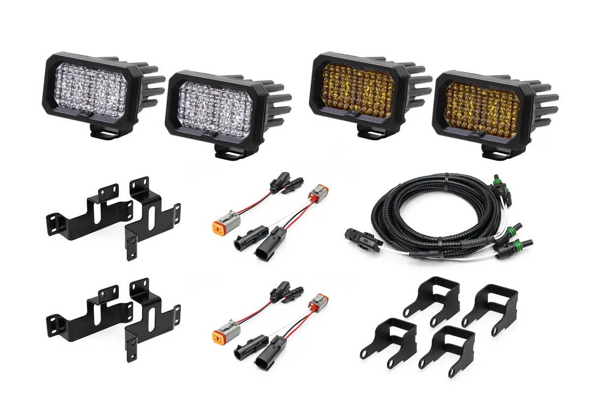 Spv Parts 2021-2026 Ford F-150 & Bronco Raptor Oem Fog Light Upgrade Kit With Brackets And Diode Dynamics Ssc2 Lights 32