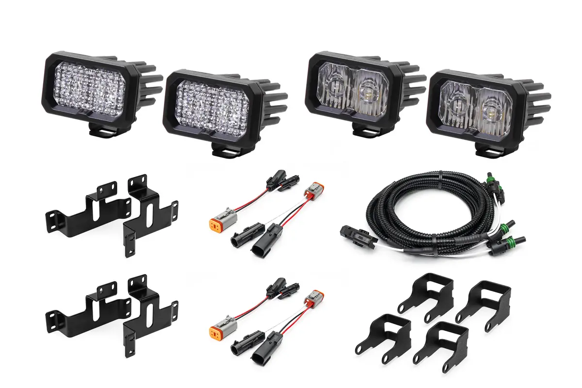 Spv Parts 2021-2026 Ford F-150 & Bronco Raptor Oem Fog Light Upgrade Kit With Brackets And Diode Dynamics Ssc2 Lights 34