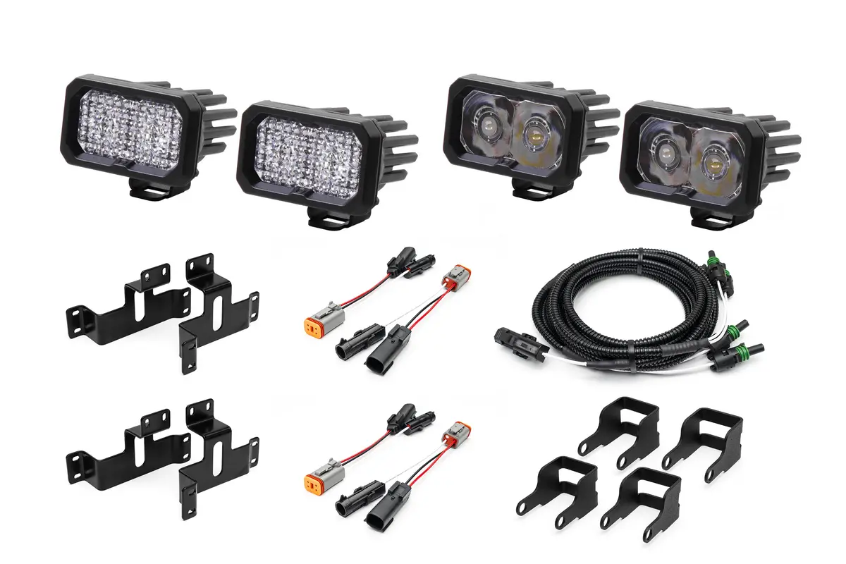 Spv Parts 2021-2026 Ford F-150 & Bronco Raptor Oem Fog Light Upgrade Kit With Brackets And Diode Dynamics Ssc2 Lights 36