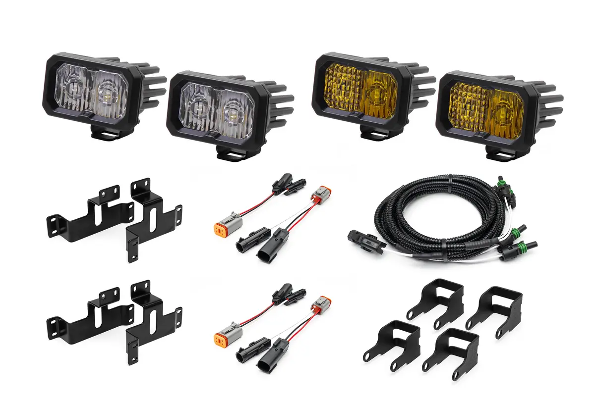 Spv Parts 2021-2026 Ford F-150 & Bronco Raptor Oem Fog Light Upgrade Kit With Brackets And Diode Dynamics Ssc2 Lights 38