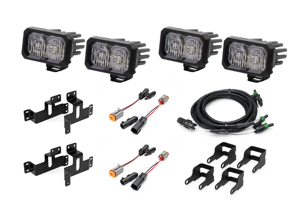 Spv Parts 2021-2026 Ford F-150 & Bronco Raptor Oem Fog Light Upgrade Kit With Brackets And Diode Dynamics Ssc2 Lights 42