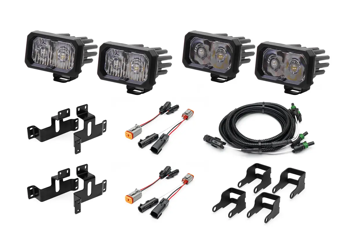 Spv Parts 2021-2026 Ford F-150 & Bronco Raptor Oem Fog Light Upgrade Kit With Brackets And Diode Dynamics Ssc2 Lights 43