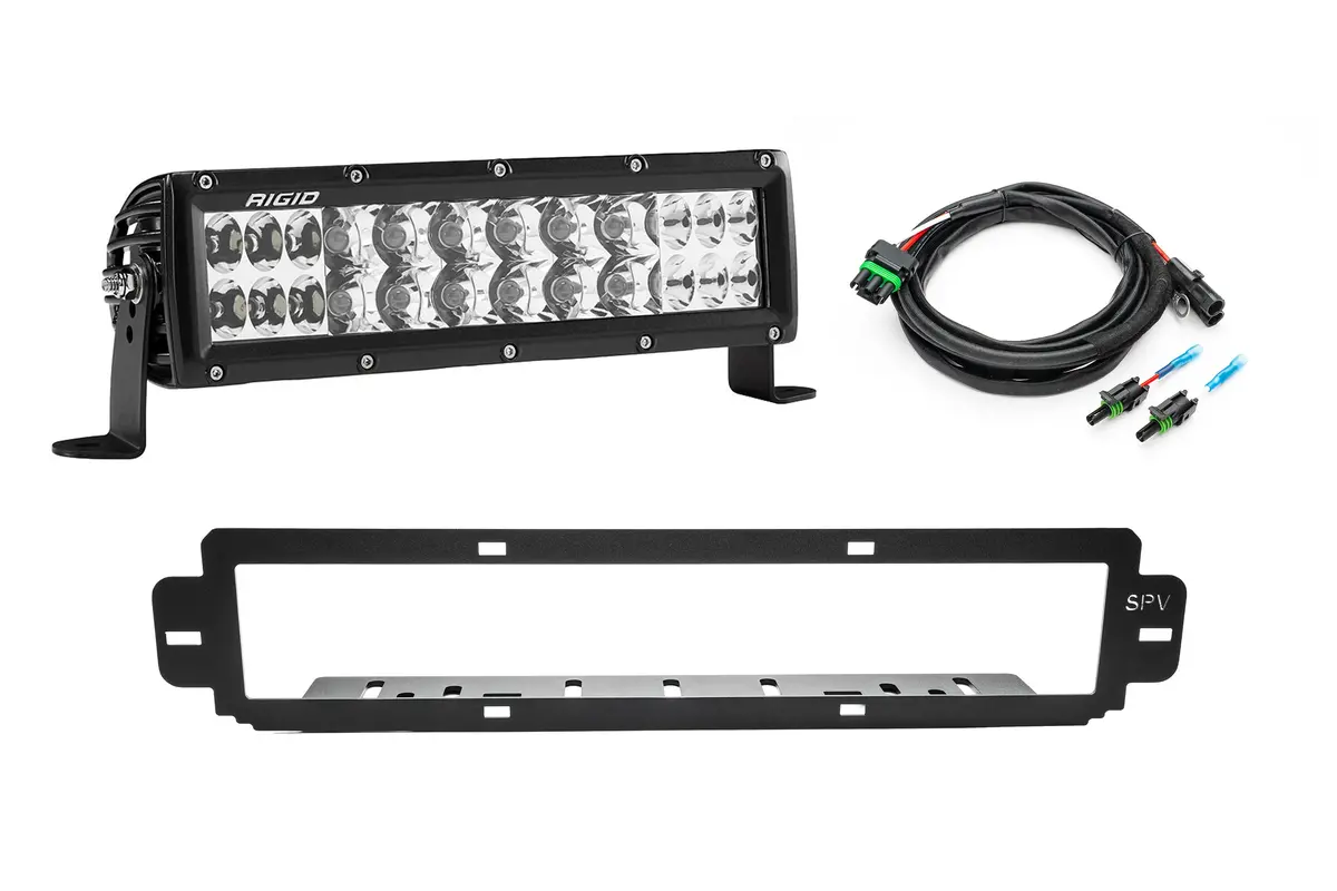 New Spv Parts 2021-2026 Ford F-150 Raptor Bumper Grille Rigid E Series Or Radiance Light Bar Kit (Works With Both Bumpers) 6