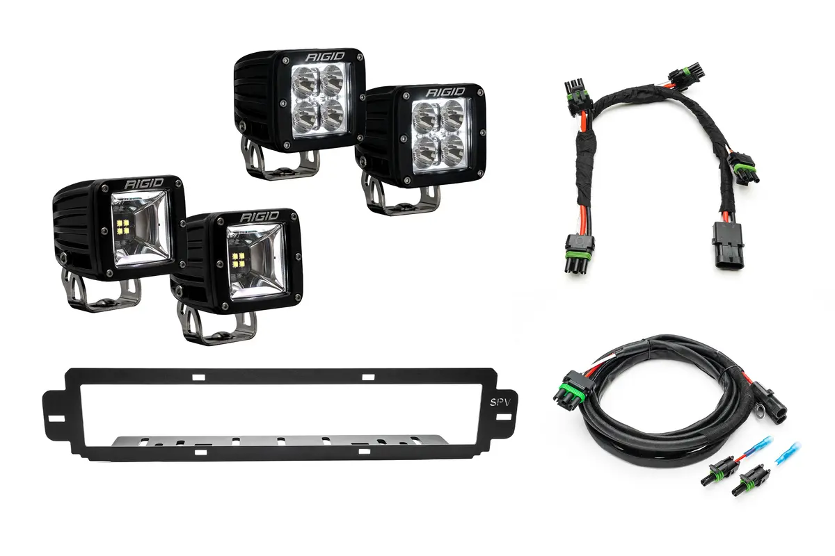 New Spv Parts 2021-2026 Ford F-150 Raptor Bumper Grille Rigid Radiance/Scene Rgbw Light Kit (Works With Both Bumpers) 3
