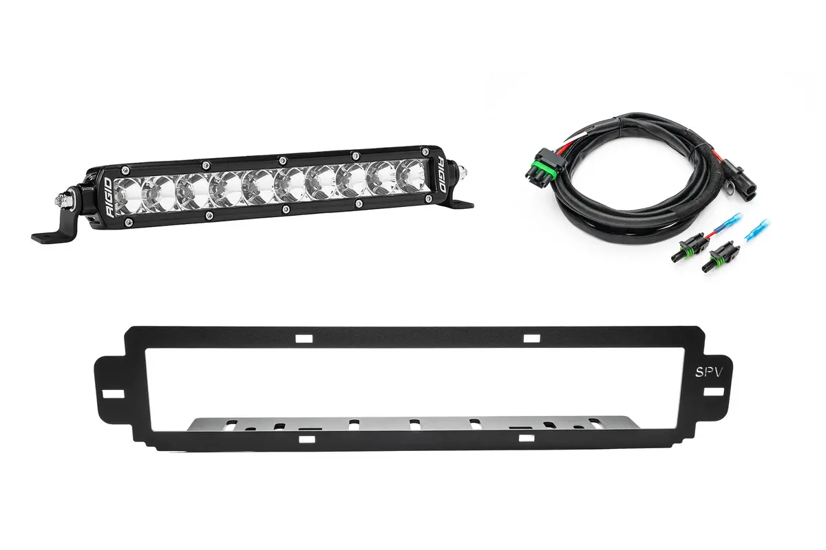 New Spv Parts 2021-2026 Ford F-150 Raptor Bumper Grille Rigid Sr Series Or Sr Radiance Light Bar Kit (Works With Both Bumpers) 2