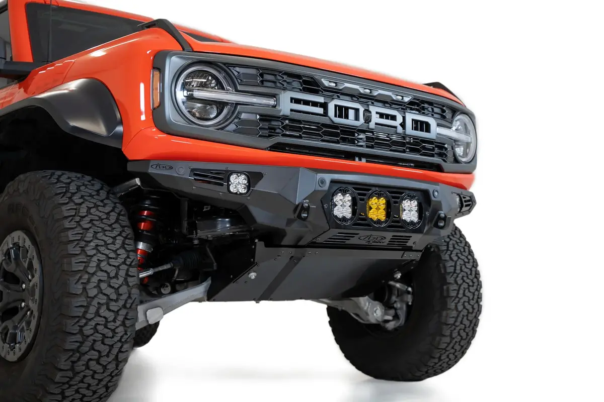 Addictive Desert Designs (Add) - 2022 - 2023 Ford Bronco Raptor Bomber Front Bumper (Baja Designs) - F260014120103 1