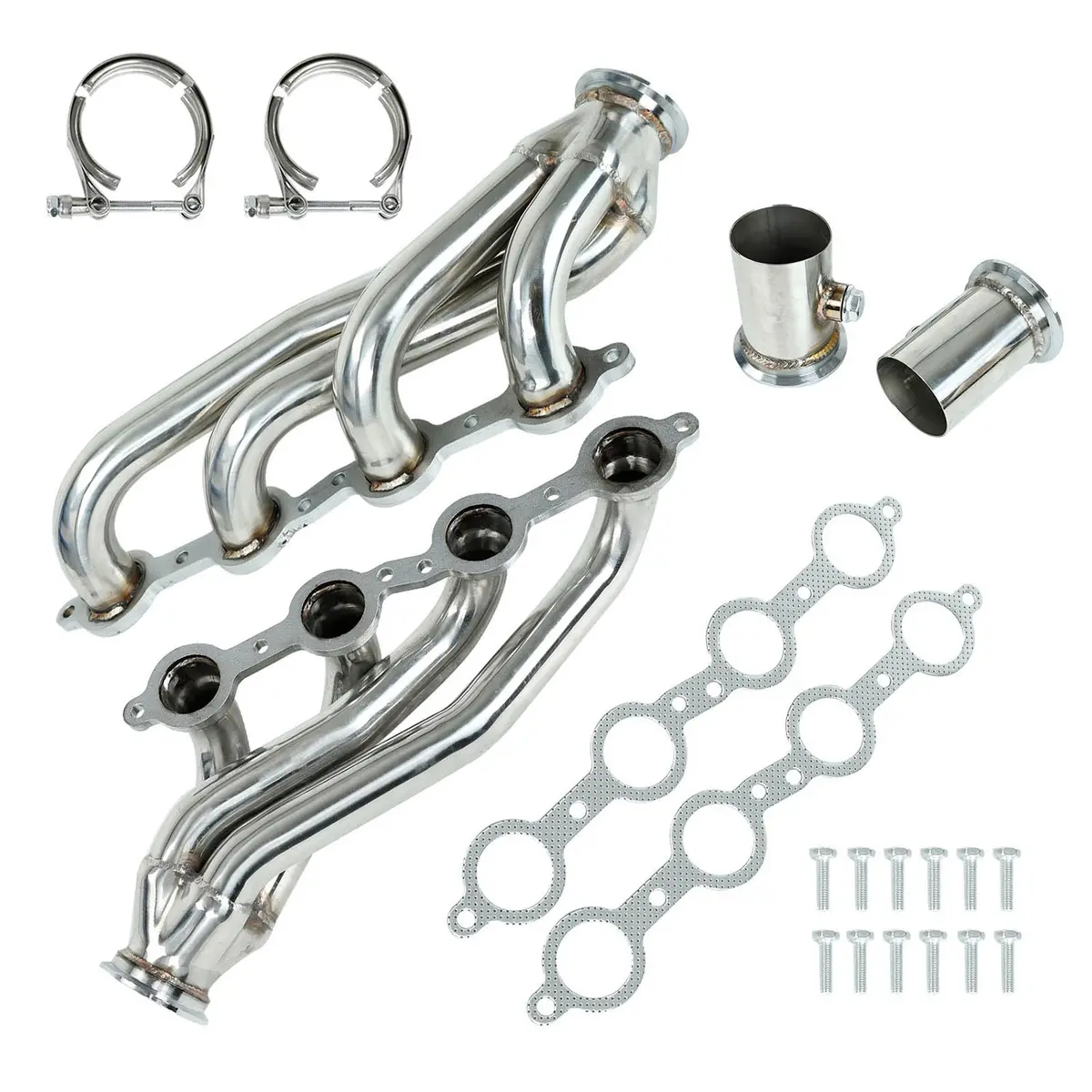 Exhaust Manifold Header For 1960-1986 C-10 Ls Chevy Gmc Ls1 Ls2 Ls3 Ls6 Ls9 1