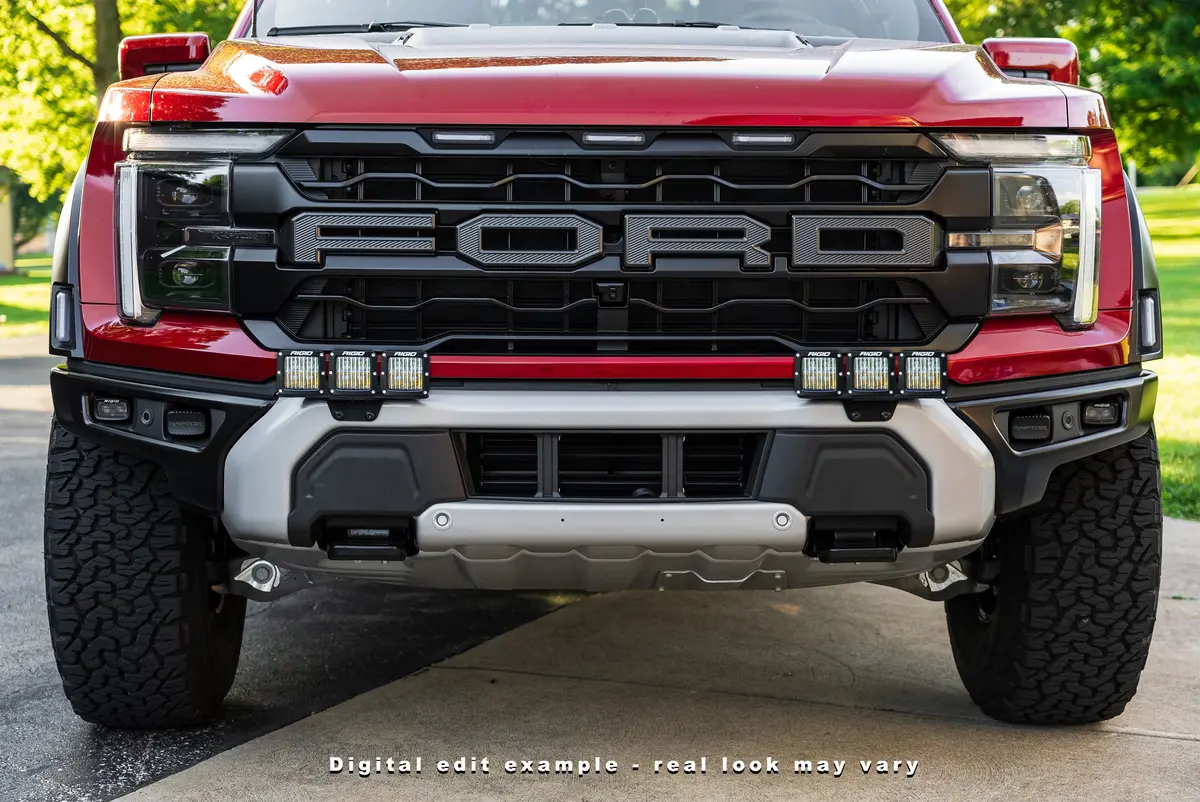Spv Parts 2024+ Raptor Modular Bumper - Rigid D-Series Pro Triple Post Light Kit - Including Brackets/Harness 2