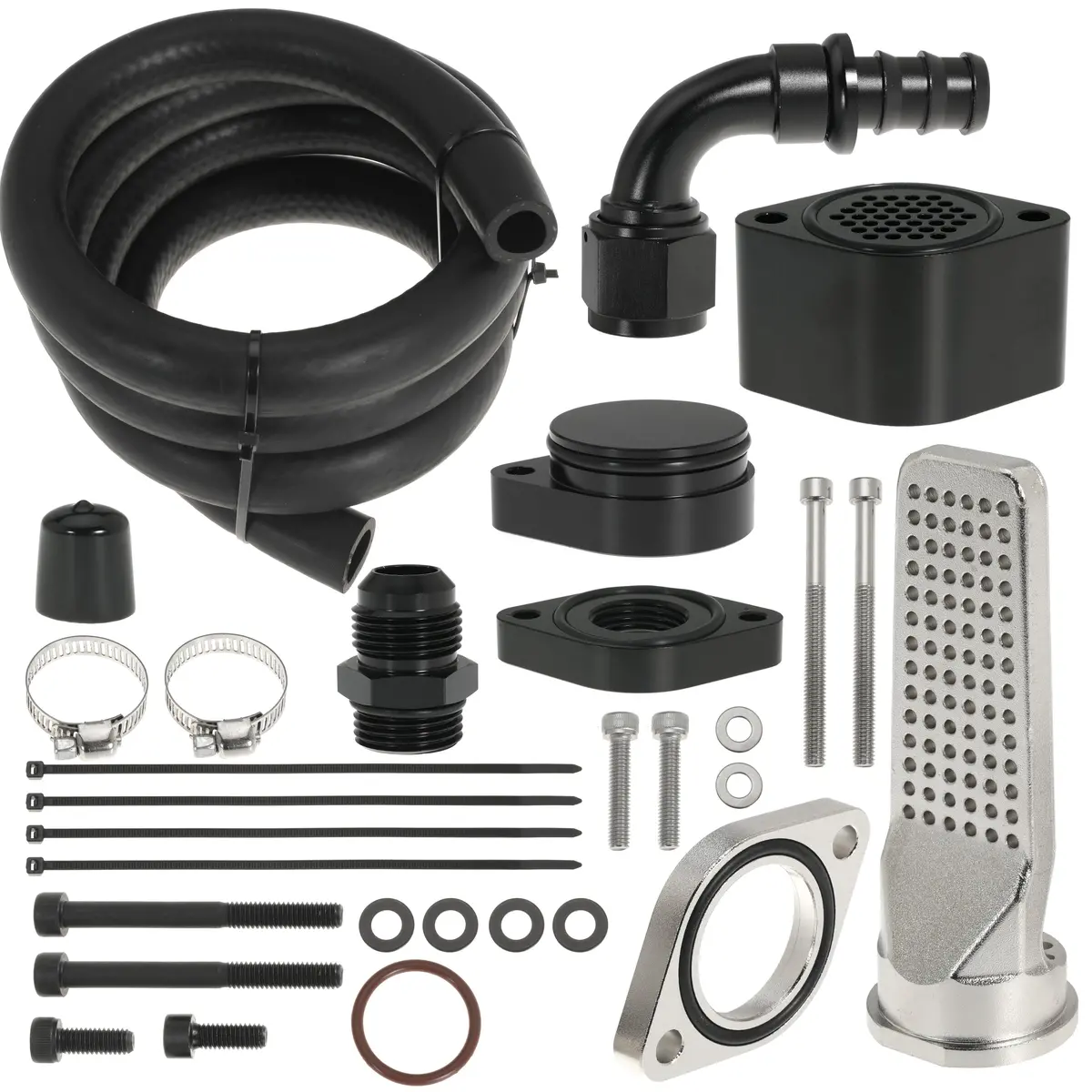 Ccv Pcv Reroute Engine Ventilation Kit For 2011-2023 6.7L Ford Powerstroke 1