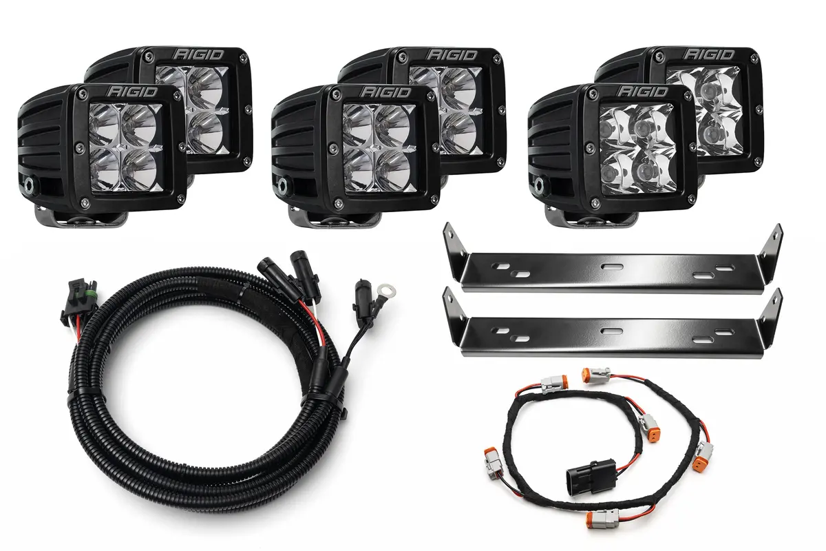 Spv Parts 2021-2026 (All Trims) Ford F-150 Raptor  - Rigid D-Series Pro Behind The Grille Light Kit 2