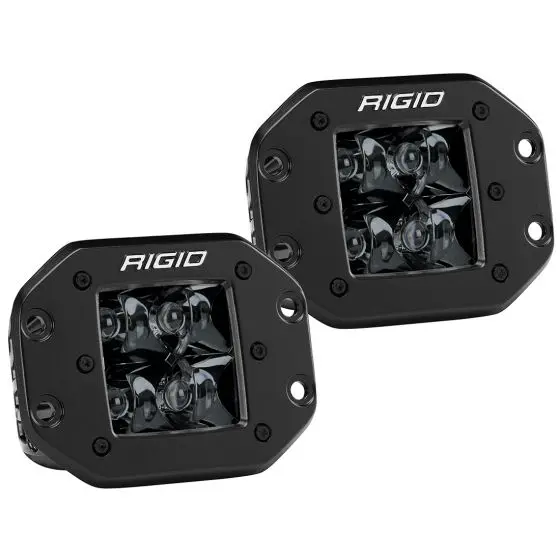 Rigid Midnight Edition D-Series Pro Flush Mount Led Lights (Sold In Pairs) 1